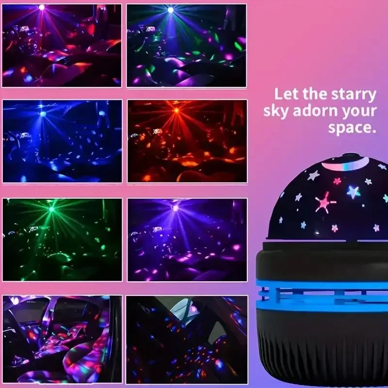 LED Galaxy Projector Light with Remote Control for