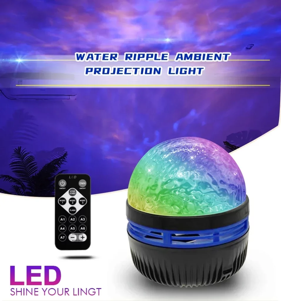 LED Galaxy Projector Light with Remote Control for