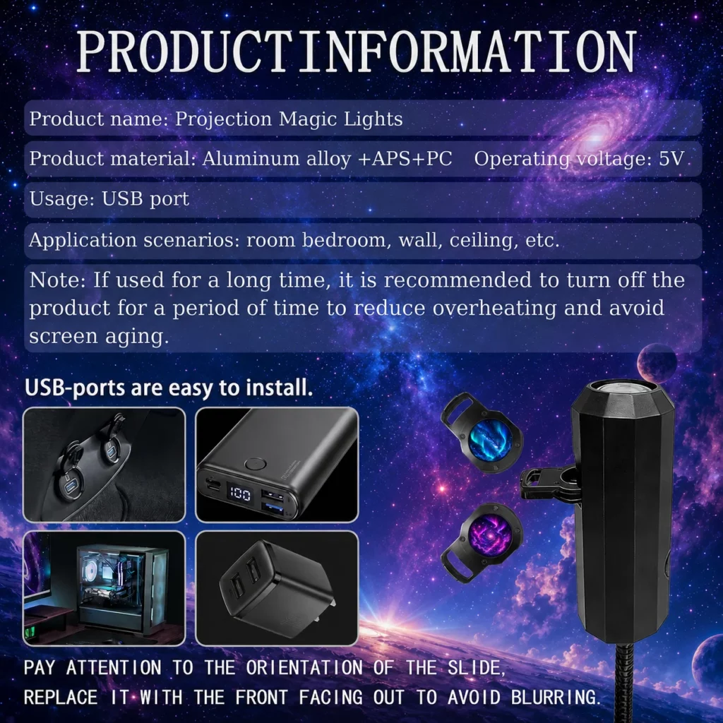 Starry Sky Nebula Projector Light with USB PowerSEO