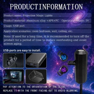 Starry Sky Nebula Projector Light with USB PowerSEO - Image 6