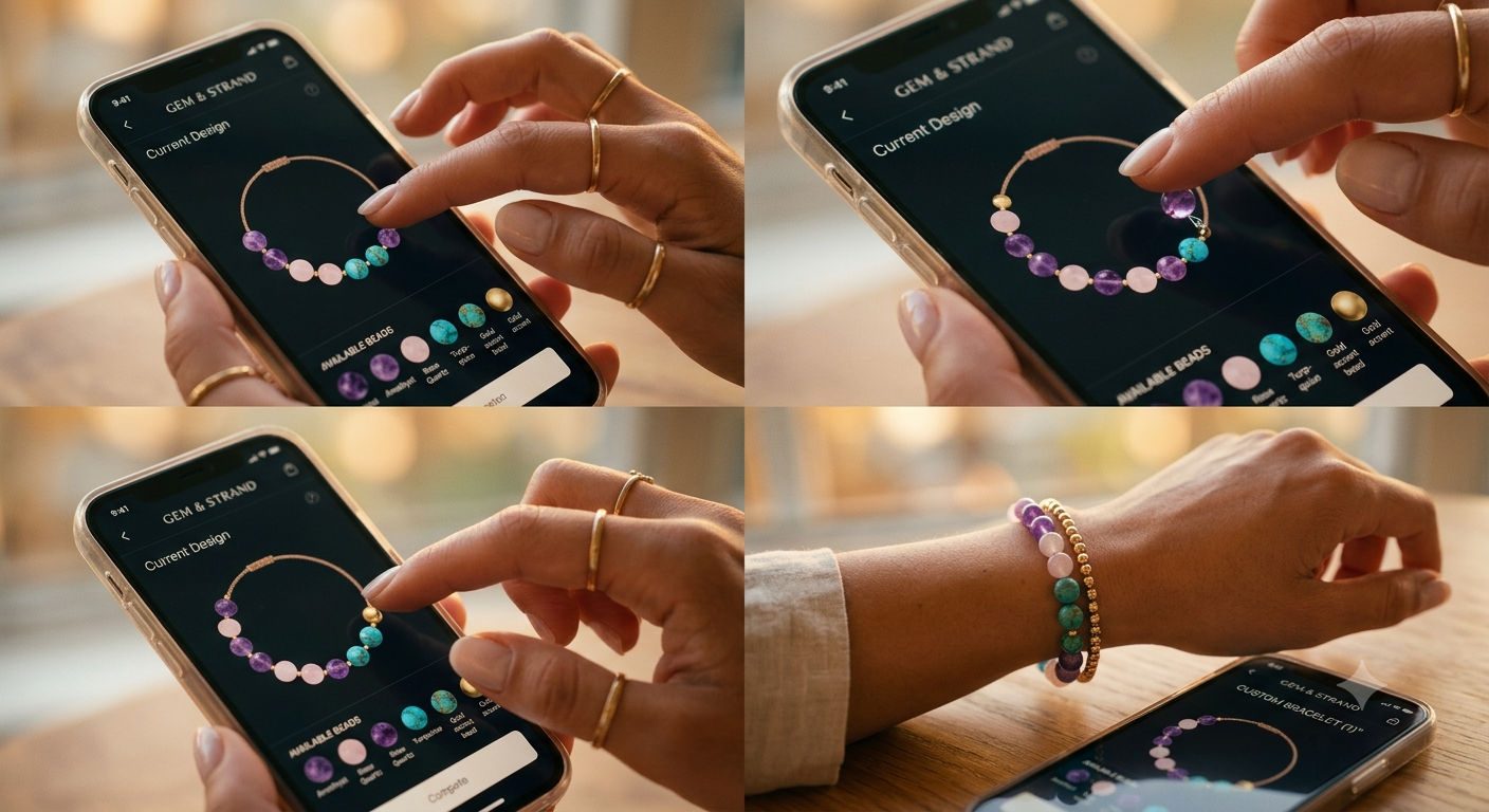 Design Your Own Crystal Bracelet Online, Bead by Bead