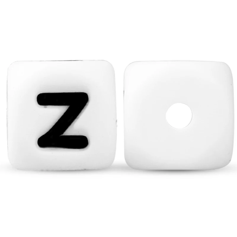 10Pcs 12mm Silicone Letter Beads12mm Silicone Letter Beads for DIY