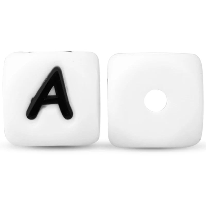 10Pcs 12mm Silicone Letter Beads12mm Silicone Letter Beads for DIY