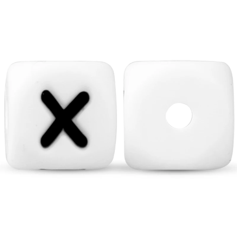 10Pcs 12mm Silicone Letter Beads12mm Silicone Letter Beads for DIY