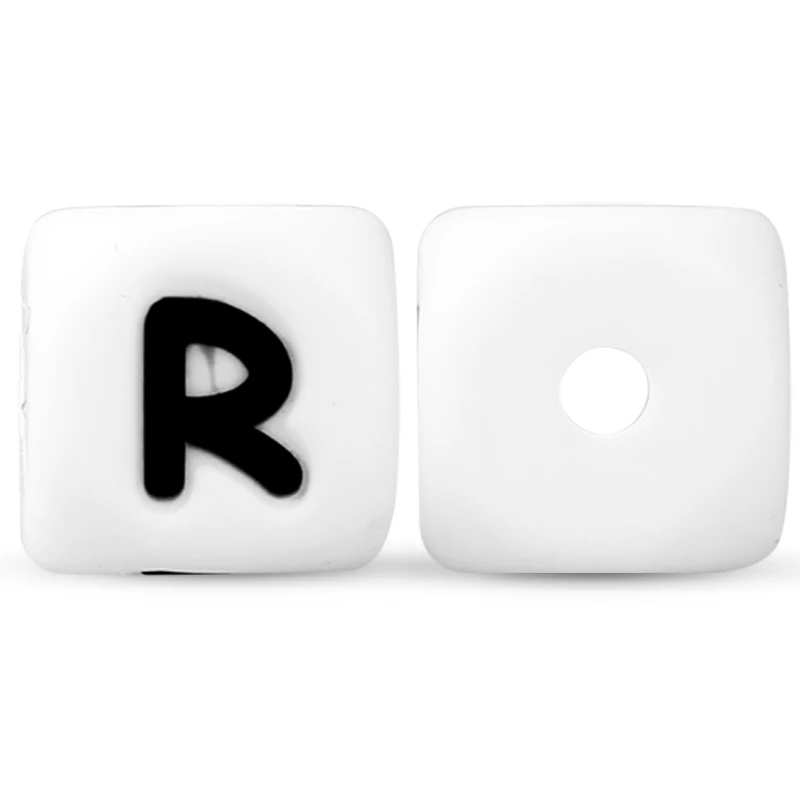 10Pcs 12mm Silicone Letter Beads12mm Silicone Letter Beads for DIY