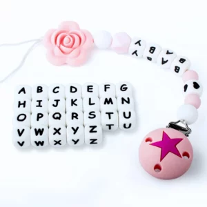 10Pcs 12mm Silicone Letter Beads12mm Silicone Letter Beads for DIY - Image 3