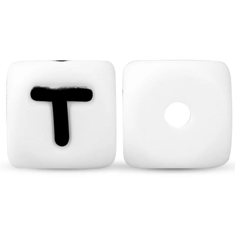10Pcs 12mm Silicone Letter Beads12mm Silicone Letter Beads for DIY