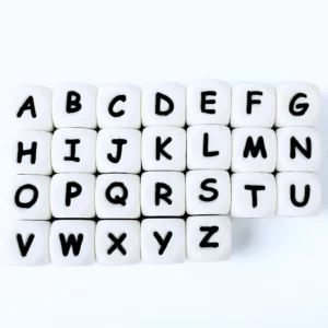 10Pcs 12mm Silicone Letter Beads12mm Silicone Letter Beads for DIY - Image 5