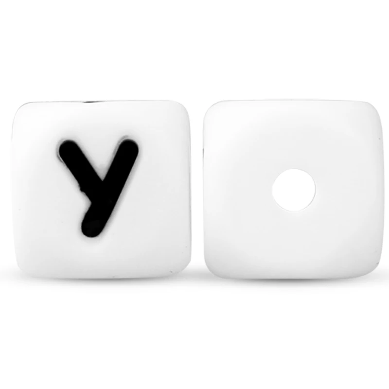 10Pcs 12mm Silicone Letter Beads12mm Silicone Letter Beads for DIY