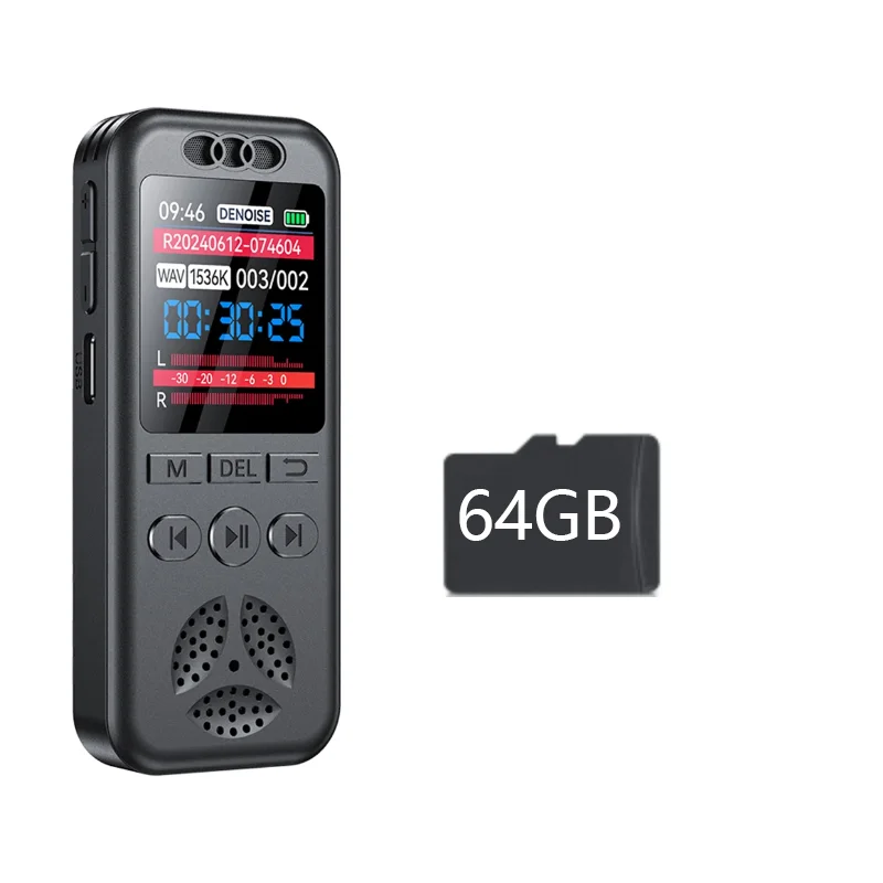 Digital Voice Recorder with Voice Activation, Noise Reduction & MP3 Playback – SU7