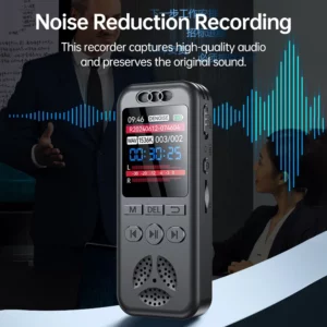 Digital Voice Recorder with Voice Activation, Noise Reduction & MP3 Playback – SU7 - Image 1