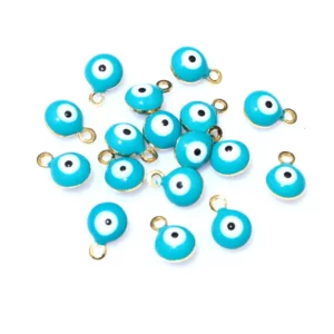 Evil Eye Ball Enamel Charms, 8.5x6mmEvil Eye Ball Enamel Charms - Image 9