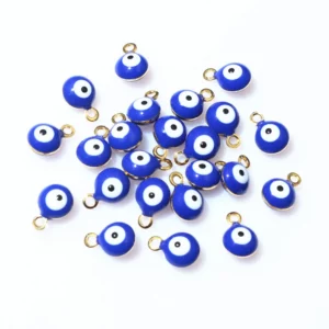 Evil Eye Ball Enamel Charms, 8.5x6mmEvil Eye Ball Enamel Charms - Image 5