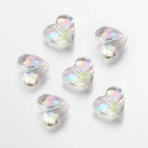 20pc Acrylic Heart Beads for DIY Jewelry Making - Image 13