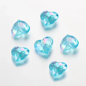 20pc Acrylic Heart Beads for DIY Jewelry Making - Image 9