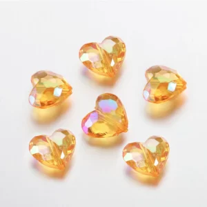 20pc Acrylic Heart Beads for DIY Jewelry Making - Image 8