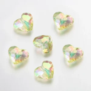 20pc Acrylic Heart Beads for DIY Jewelry Making - Image 10