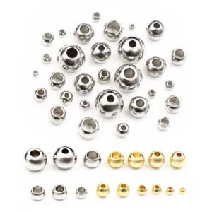 Stainless Steel Gold Spacer BeadsStainless Steel Gold Spacer Beads - Image 2