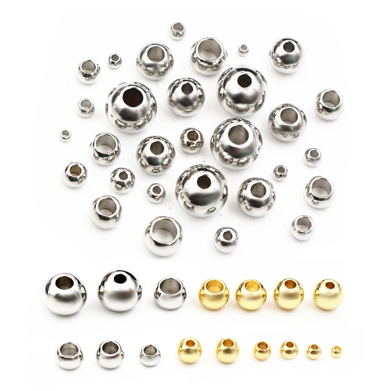 Stainless Steel Gold Spacer BeadsStainless Steel Gold Spacer Beads