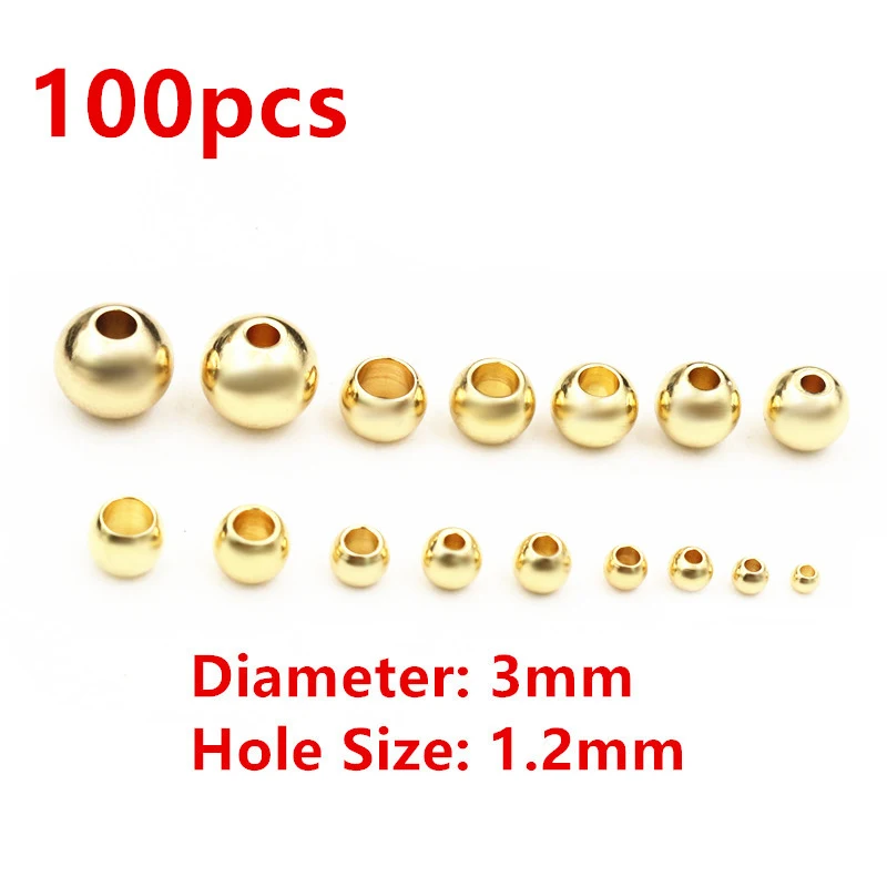 Stainless Steel Gold Spacer BeadsStainless Steel Gold Spacer Beads