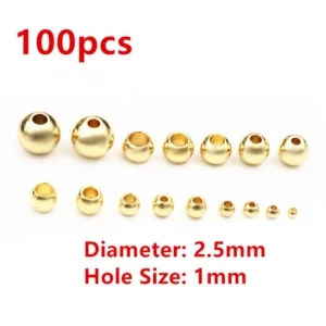 Stainless Steel Gold Spacer BeadsStainless Steel Gold Spacer Beads - Image 23