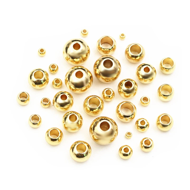 Stainless Steel Gold Spacer BeadsStainless Steel Gold Spacer Beads