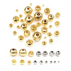 Stainless Steel Gold Spacer BeadsStainless Steel Gold Spacer Beads - Image 1
