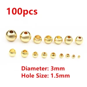 Stainless Steel Gold Spacer BeadsStainless Steel Gold Spacer Beads - Image 17
