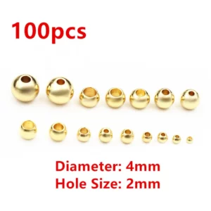 Stainless Steel Gold Spacer BeadsStainless Steel Gold Spacer Beads - Image 12