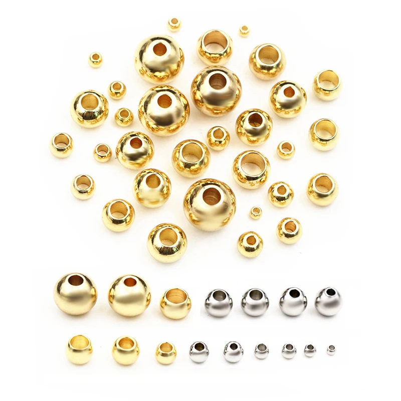 Stainless Steel Gold Spacer BeadsStainless Steel Gold Spacer Beads