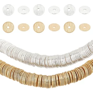 300pc Heishi Spacer Beads 6mm BrassHeishi Spacer Beads 6mm Brass - Image 1