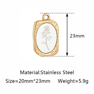 Stainless Steel Evil Eye Charm, Gold Plated, 3 PiecesStainless - Image 16