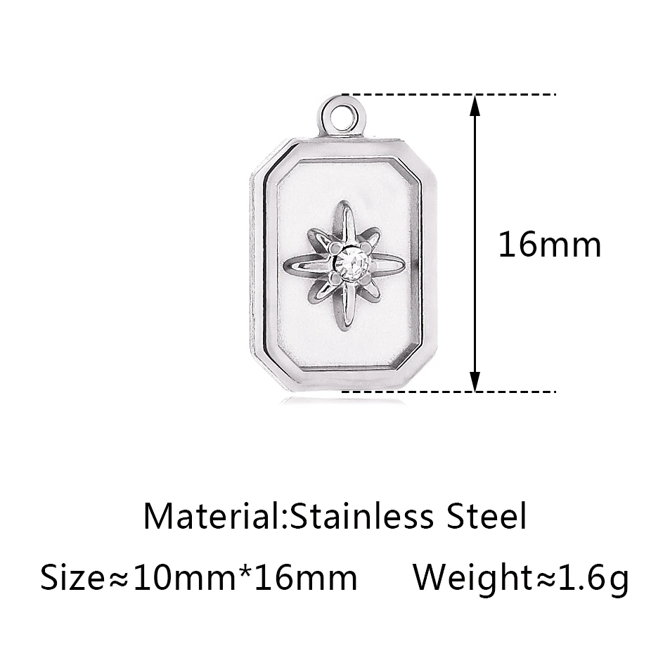 Stainless Steel Evil Eye Charm, Gold Plated, 3 PiecesStainless