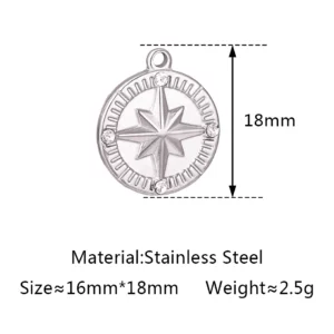 Stainless Steel Evil Eye Charm, Gold Plated, 3 PiecesStainless - Image 22
