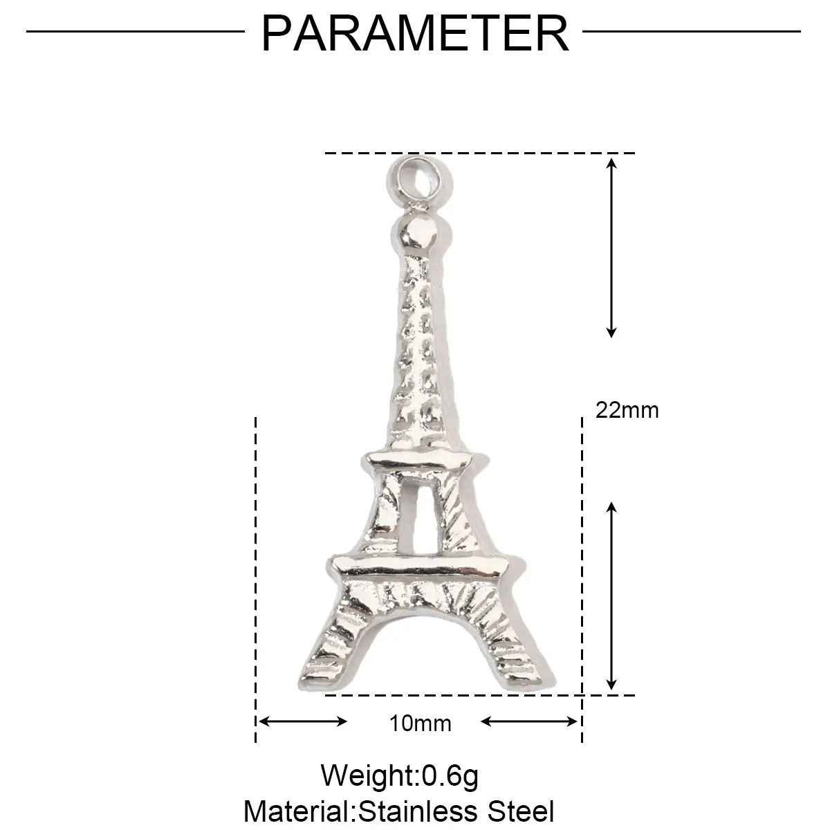 Stainless Steel Hummingbird Flower DIY CharmsStainless Steel - Image 21