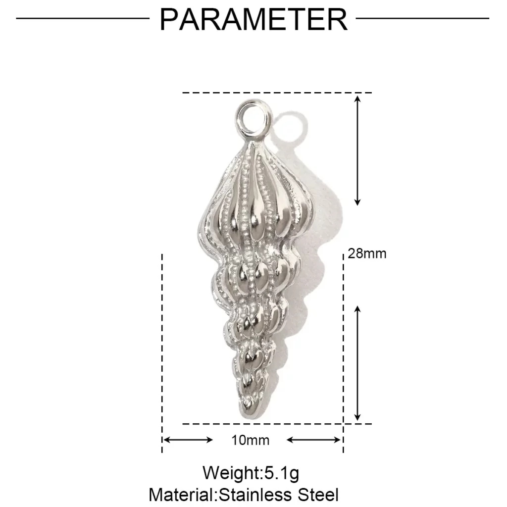 Stainless Steel Hummingbird Flower DIY CharmsStainless Steel