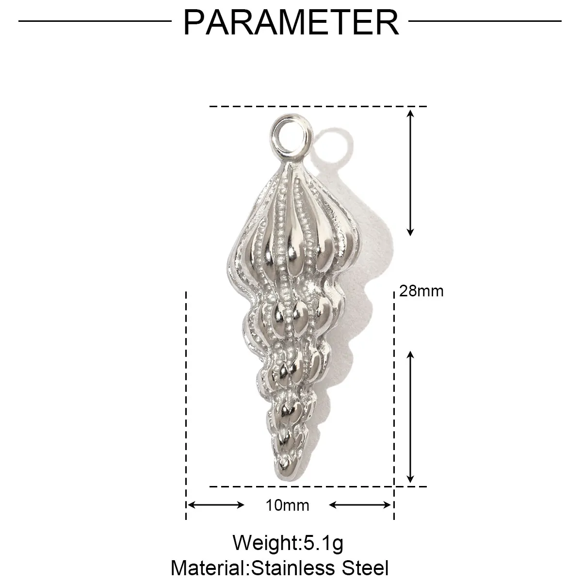Stainless Steel Hummingbird Flower DIY CharmsStainless Steel - Image 13