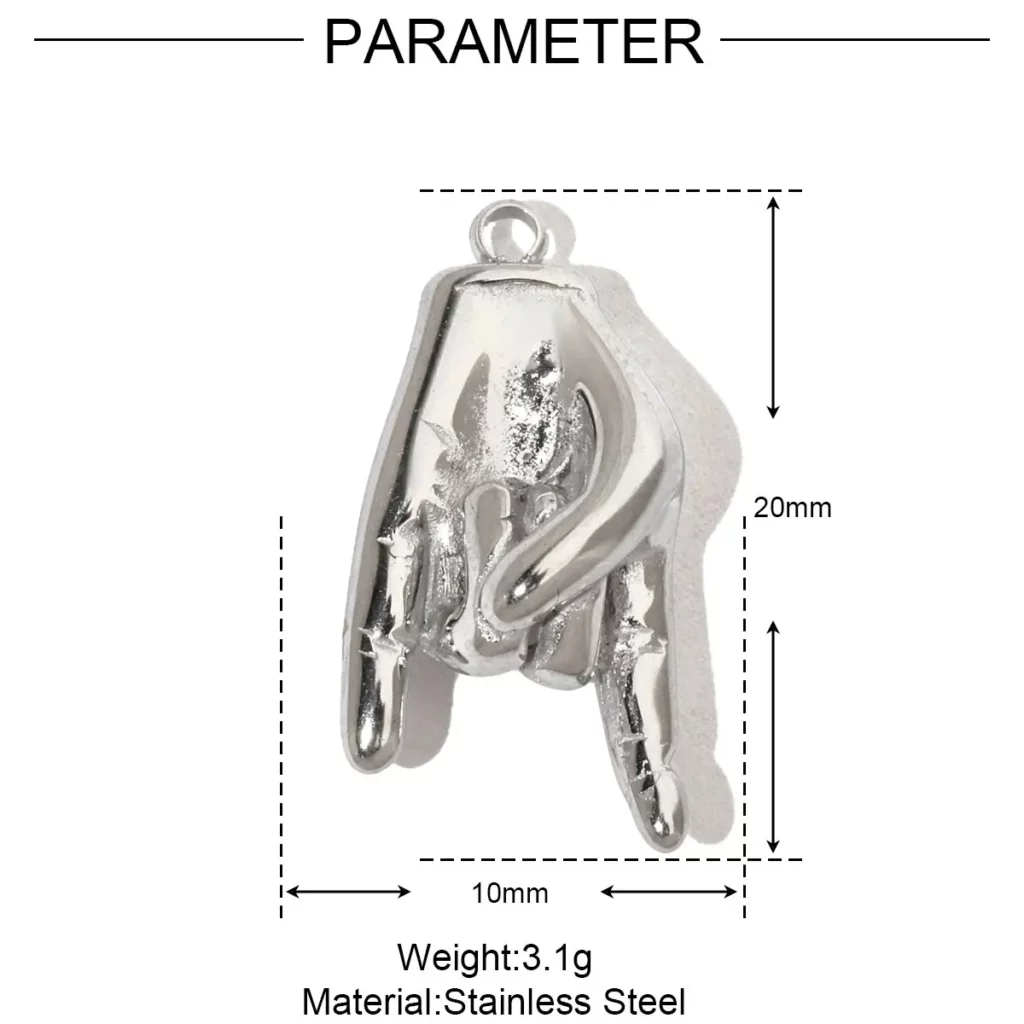 Stainless Steel Hummingbird Flower DIY CharmsStainless Steel