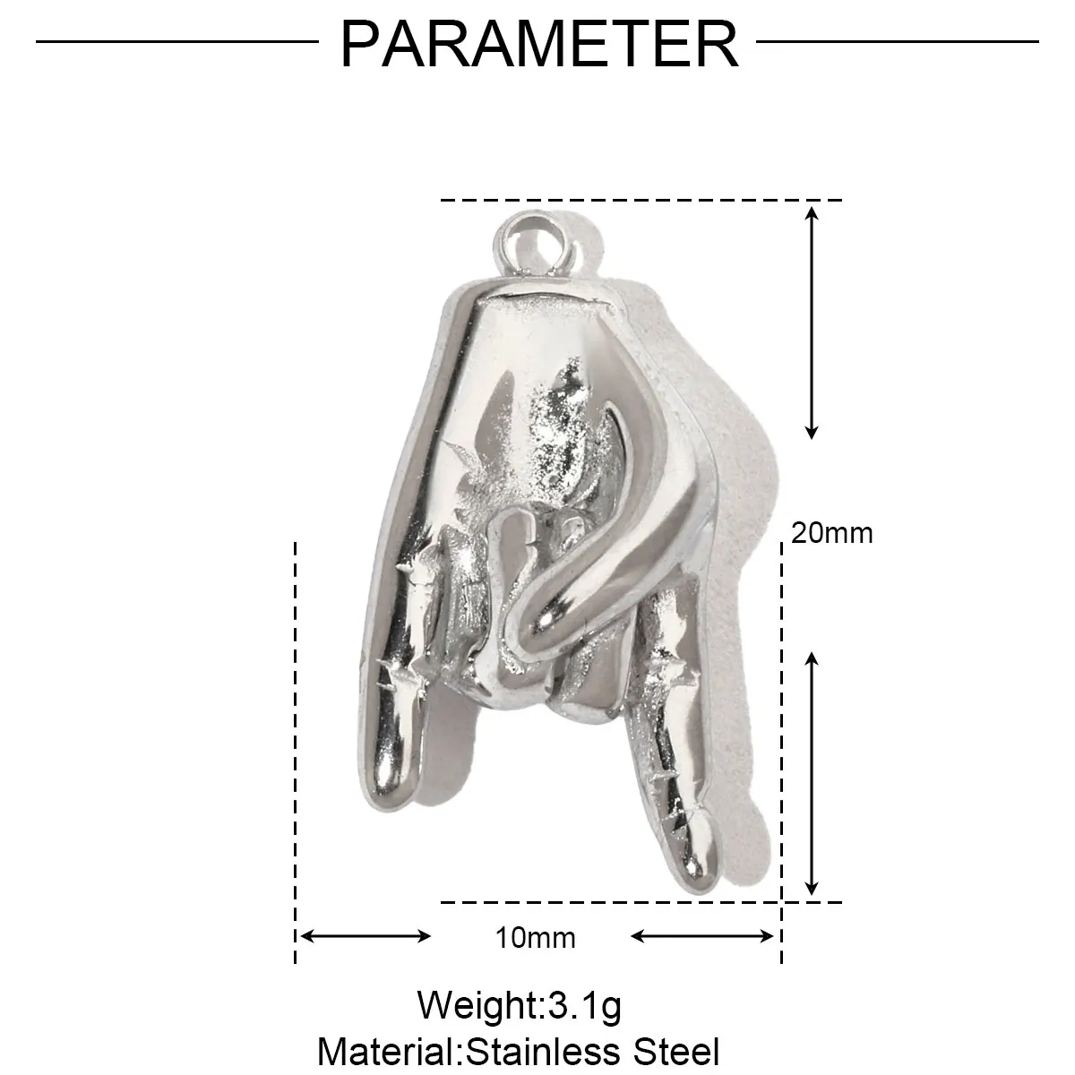 Stainless Steel Hummingbird Flower DIY CharmsStainless Steel - Image 14
