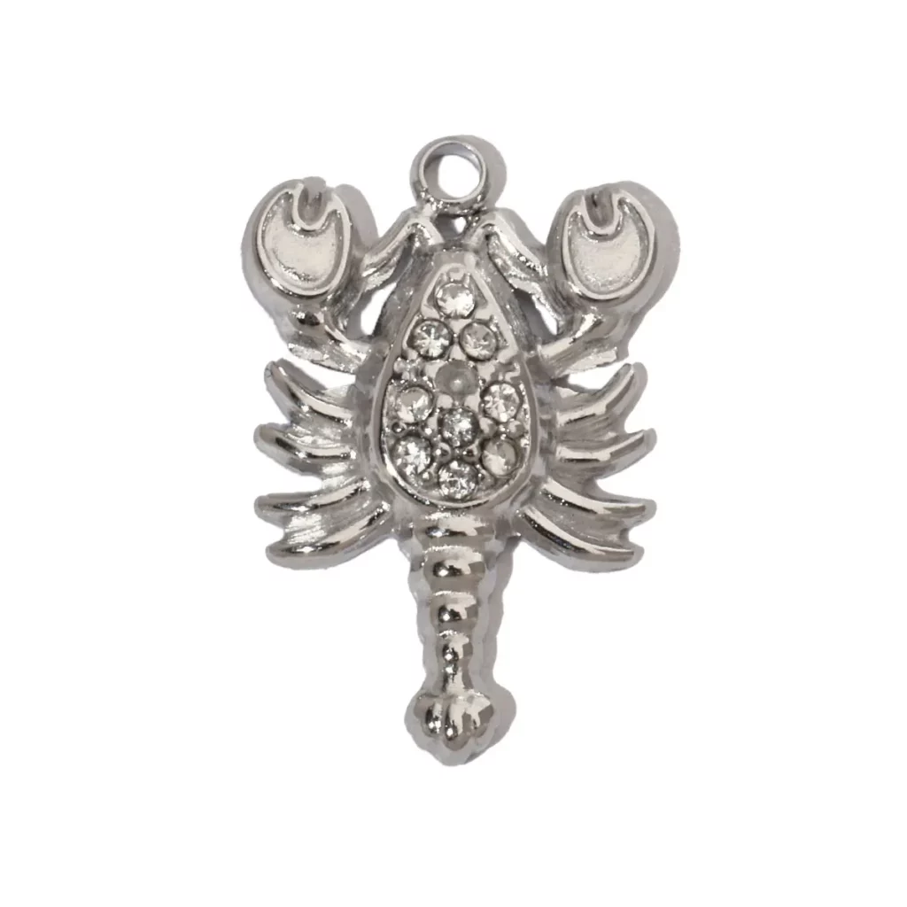 Stainless Steel Hummingbird Flower DIY CharmsStainless Steel