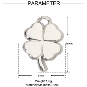 Stainless Steel Hummingbird Flower DIY CharmsStainless Steel - Image 16