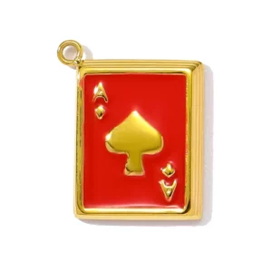 Stainless Steel Enamel Heart Charms for DIY JewelryStainless Steel - Image 5