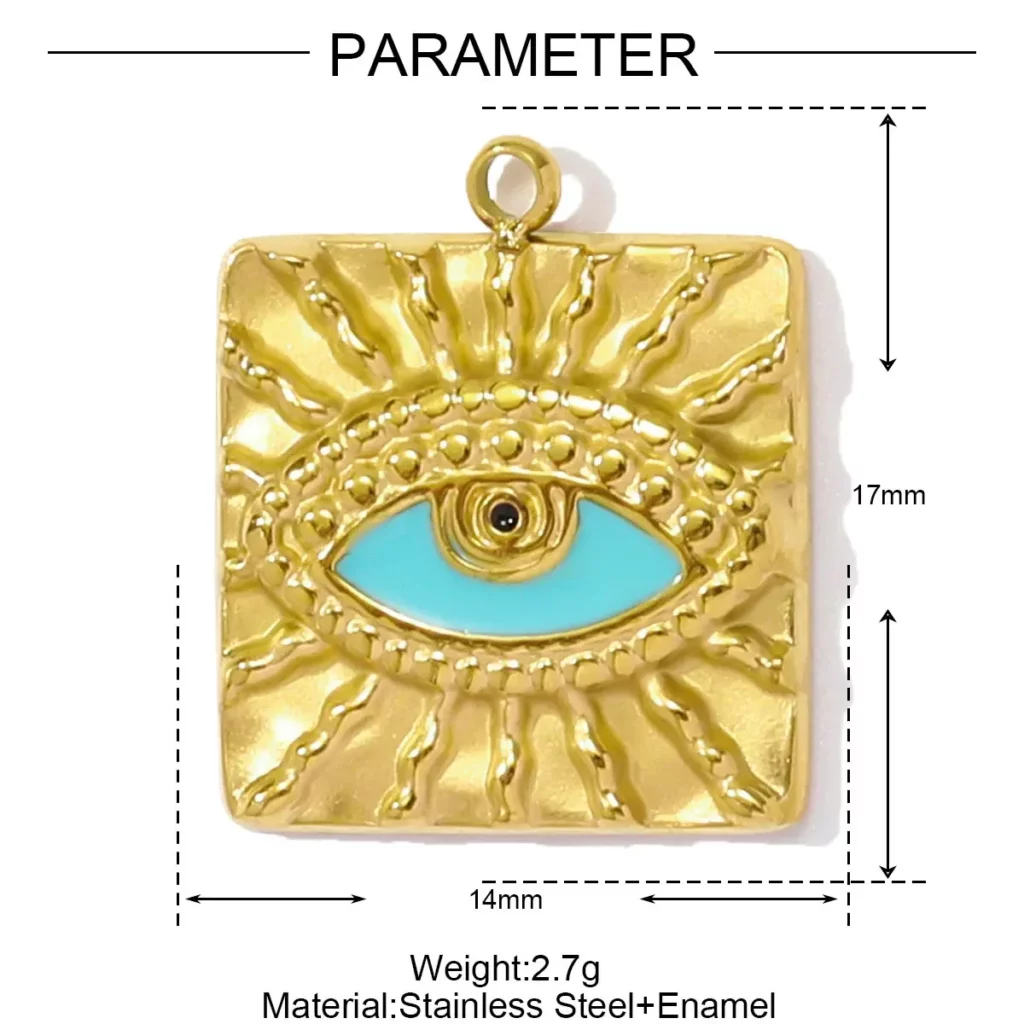 Stainless Steel Enamel Heart Charms for DIY JewelryStainless Steel