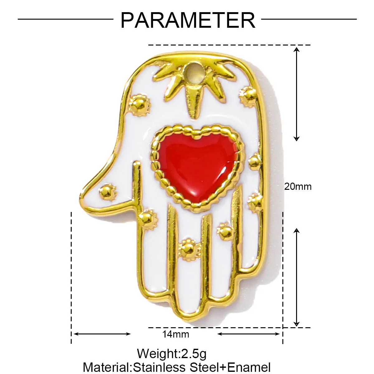 Stainless Steel Enamel Charm Pendants SetStainless Steel Enamel - Image 18