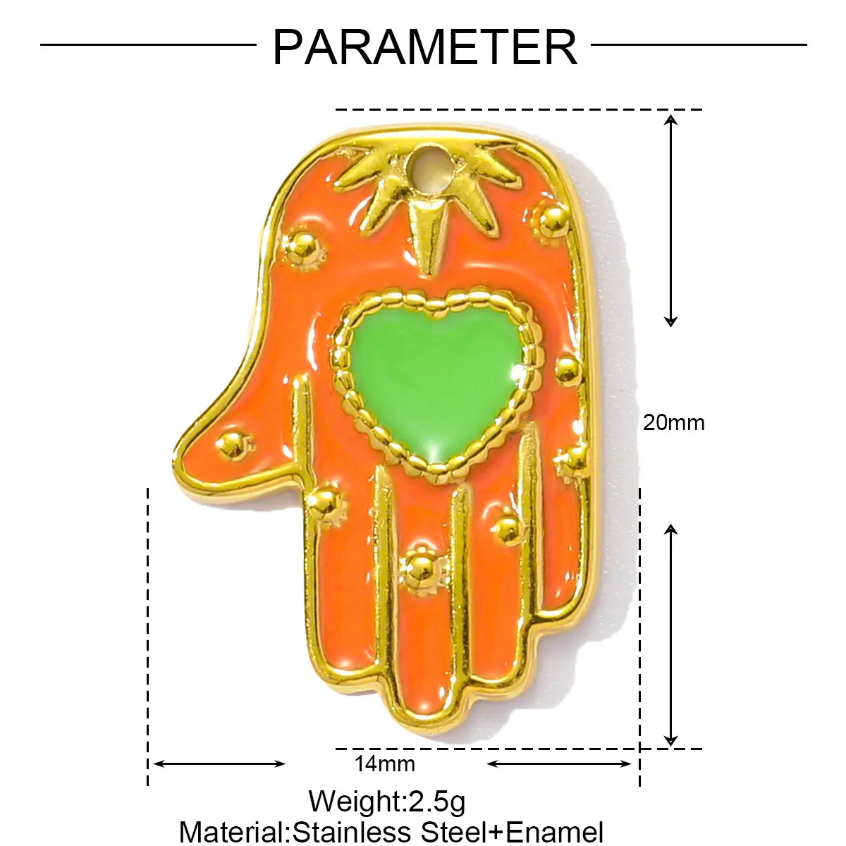 Stainless Steel Enamel Charm Pendants SetStainless Steel Enamel - Image 16