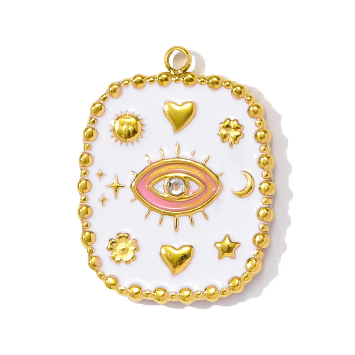 Stainless Steel Enamel Charm Pendants SetStainless Steel Enamel - Image 4