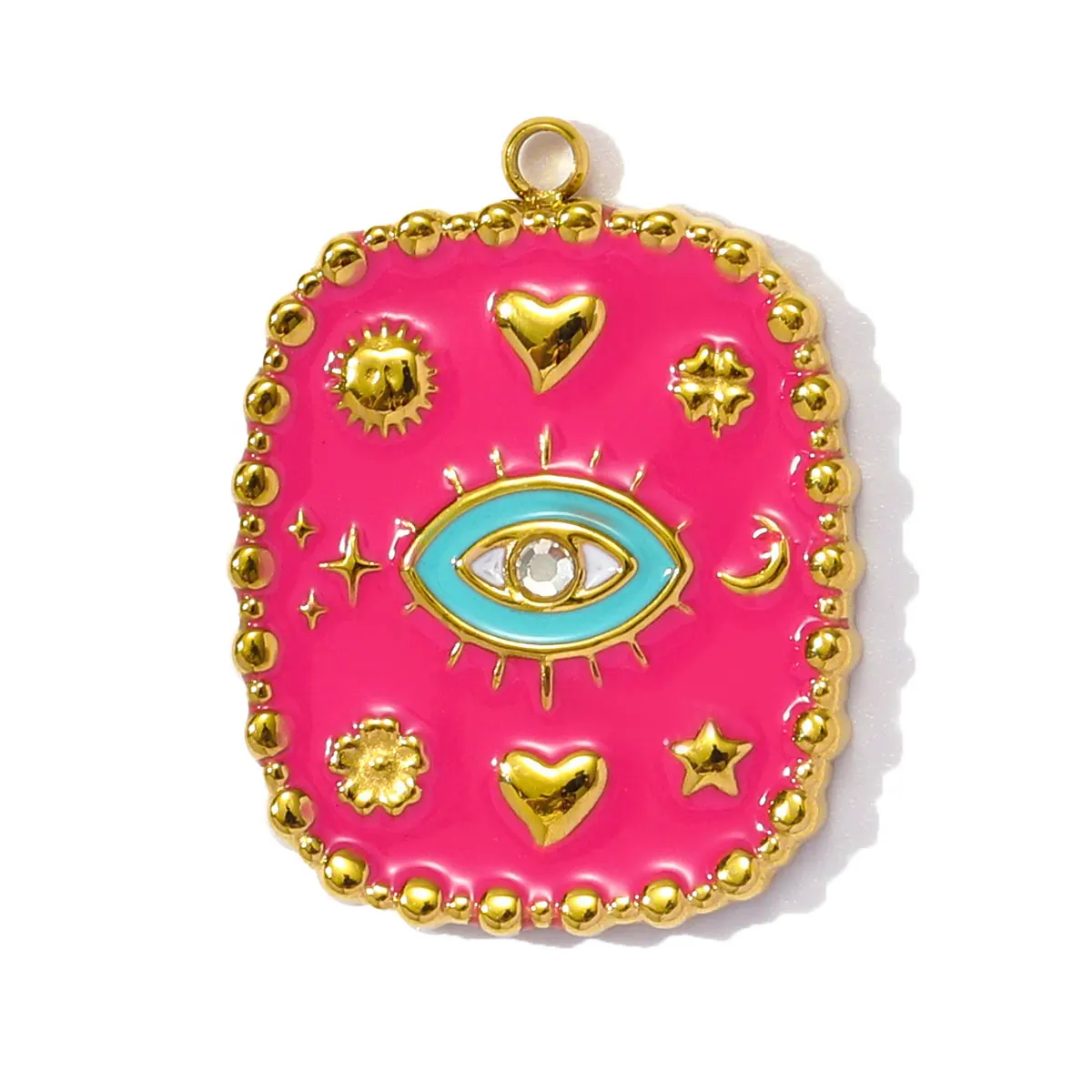 Stainless Steel Enamel Charm Pendants SetStainless Steel Enamel - Image 5