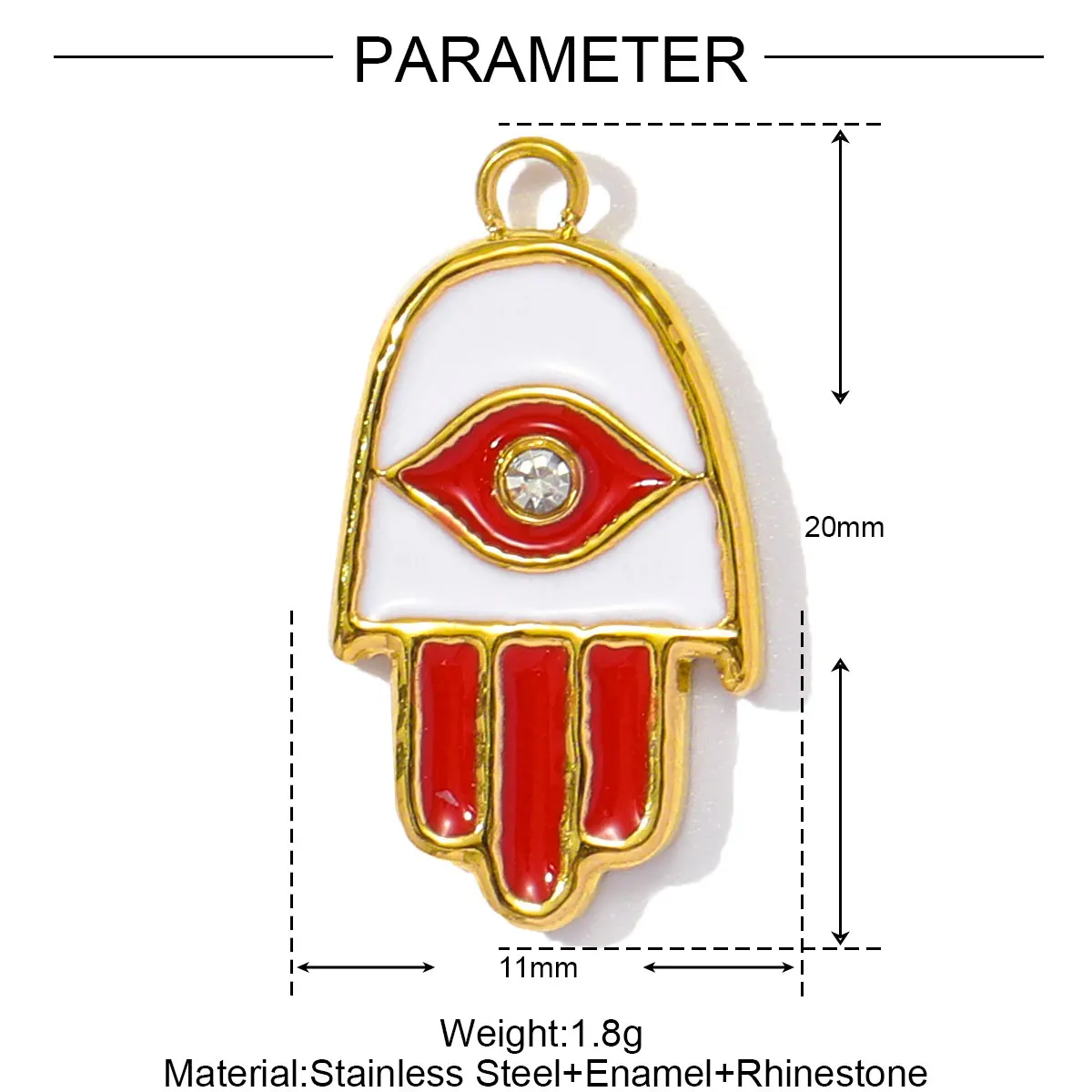 Stainless Steel Enamel Charm Pendants SetStainless Steel Enamel - Image 12