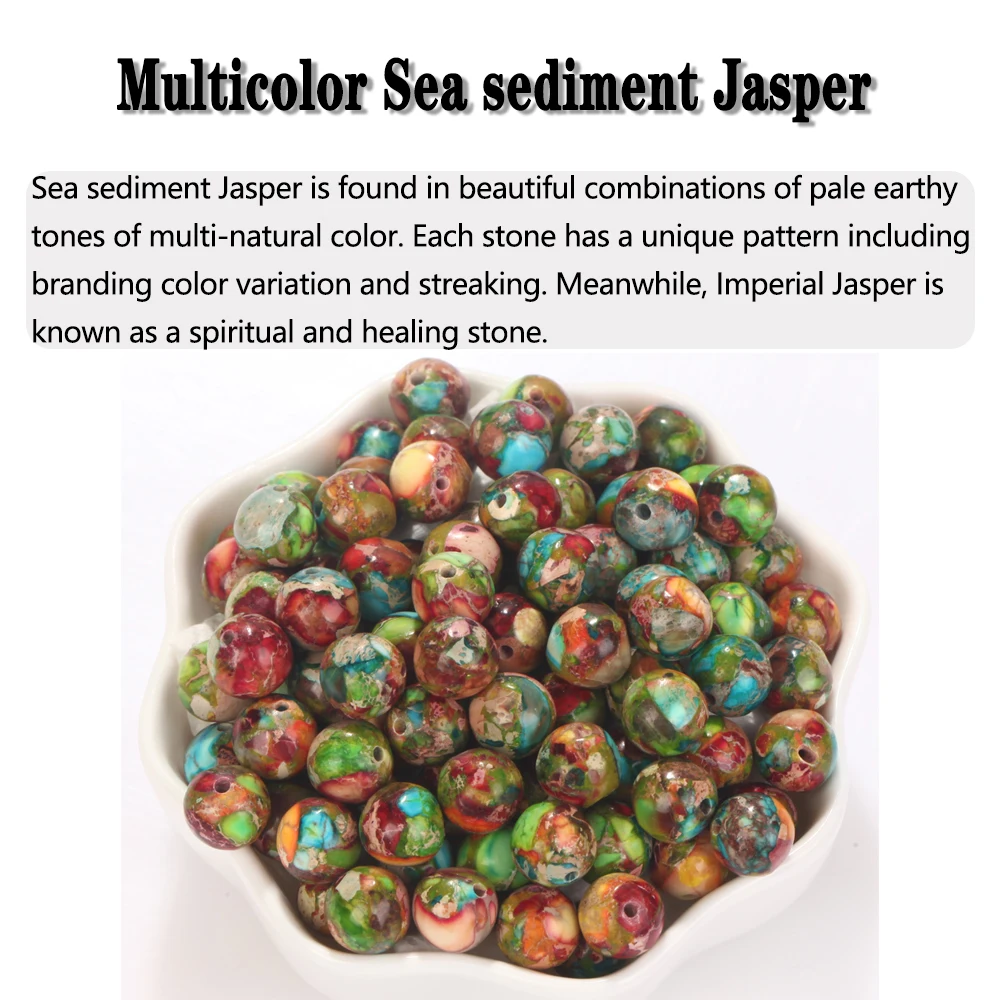 4-12MM Natural Stone Round Beads MixNatural Stone Round Beads