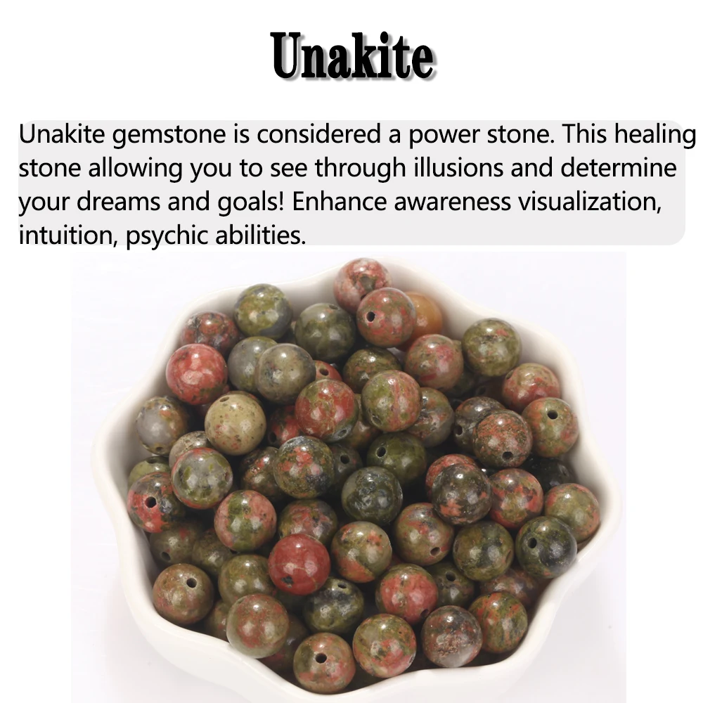 4-12MM Natural Stone Round Beads MixNatural Stone Round Beads
